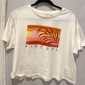 RIPCURL White Cropped Tee